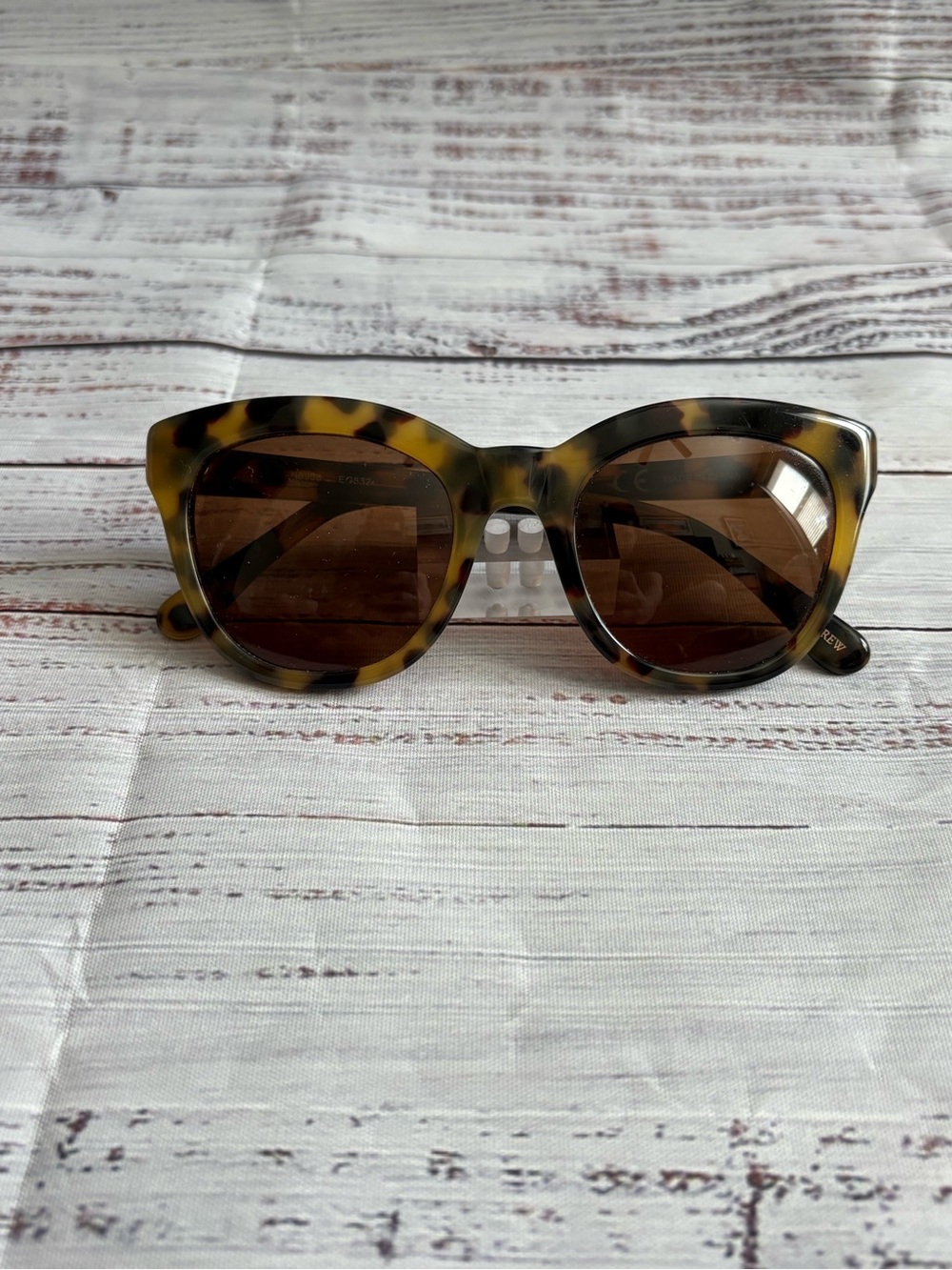 J. Crew Tortoiseshell Cat Eye Sunglasses - Brown Lenses
